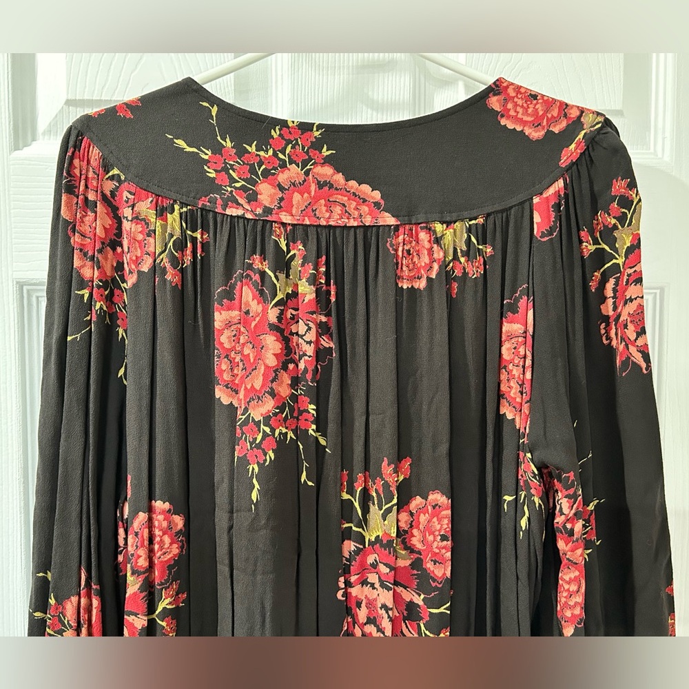 Free People Black and Red Floral Maxi Dress - Picture 5 of 8